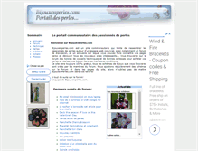 Tablet Screenshot of bijouxenperles.com